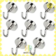 GANTUNGAN Taffware Magnet Hanger Strong Neodymium N38 10mmHOOK 8 PCS - D12 -MJD-