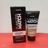 AVON FLAWLESS MATCH NATURAL FINISH FOUNDATION 30ML.