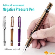 Wing Sung 3013 Vacuum Fountain Pen Resin Transparent Quality EF/F Nib 【CS】