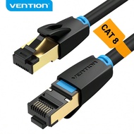 VENTION Cat8 Ethernet Cable RJ45 Network Patch Cord Cat8 High Speed 40Gbps 2000Mhz Shielded Heavy Du