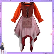 Movie Hocus Pocus 2 Sanderson Sisters Cloak Witch Mary Sarah Winifred Cosplay Costume Halloween Adul