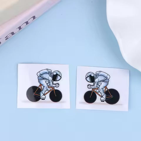 Waterproof Astronaut Cycling Bicycle Stickers DIY Stickers For MTB Road Bikes Frame Top Tube Frames