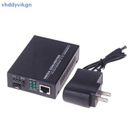 Vhdd 1 Gigabit Media Converter 1 Transceiver to 1 RJ45 10 / 100 / 1000M Optical With 3KM / 20KM LC /