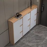 Carpenter - 超薄翻鬥鞋櫃家用門口雙層鞋櫃簡約現代門外儲物櫃客廳窄櫃160CM