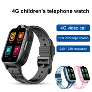 Smart Watch 1.69 Inch Large Display Long Standby Time Touch Screen 4G Network Two-way Talk Square Dial Kids Digital Phone Wristwatch for Daily Universal Smart Wristwatch