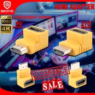 HDMI Adapter Male to Female 270 90 Degree Angle Converter 4K HDMI for HDTV PS4 Projector Laptop