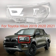 For Toyota Hilux 2019 2020 2021 Front Headlamp Cover Transparent Lampshade Lamp Headlight Shell Lens