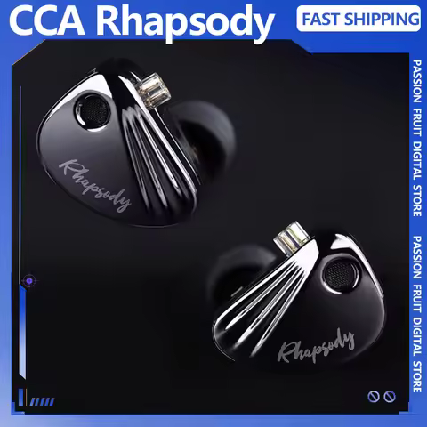 CCA Rhapsody Wired Earphones 12-Unit Coil Iron Dynamic Music Headphone With Detachable Cable Noise R