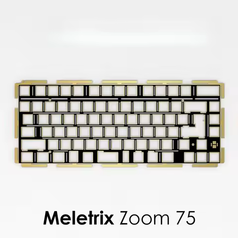 Meletrix Zoom75 Mechanical Keyboard FR4 Plate for pcb screw in stabilizer
