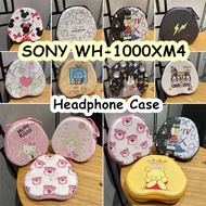 【In Stock】For SONY WH-1000XM4 Headphone Case Simple CartoonHeadset Earpads Storage Bag Casing Box