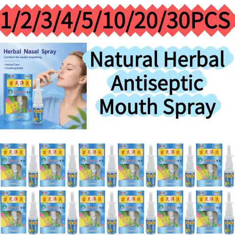 1/2/3/4/5/10/20/30PCS Natural Herbal Antiseptic Mouth Spray Fast Acting Sore Throat & Mouth Ulcer Re