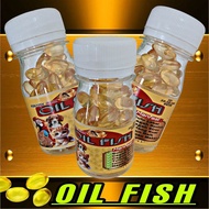 MINYAK IKAN KUCIN FISH OIL ISI 100 KAPSUL naik juga untuk kucing hamster burung kicau ayam anjing na