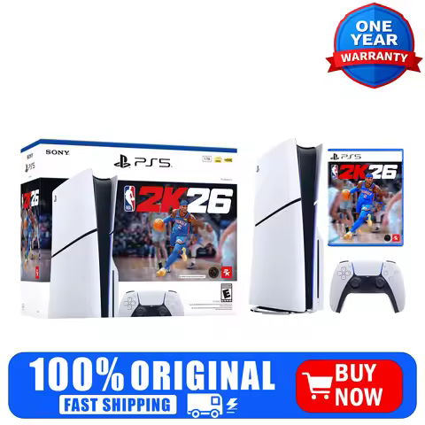 Sony PlayStation 5 Console - NBA 2K26 Bundle - Includes DualSense Wireless Controller - 4K Gaming Sy