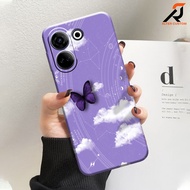 Case Hp TECNO CAMON 20 Baru - Softcase CAMON 20 PRO motif Butterfly 035 lucu altercustom - Casing TE