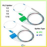 Fiber Optic PLC SC-UPC/APC Splitter Tube Steel Type 1*2/4/8/16 mini PLC Splitter Beam Splitter FTTH