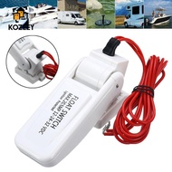 [KOZEEY] 20 AMP Electric Marine Bilge Pump Float Switch DC Flow Sensor 20 Amp White