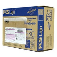 (Old Stock Clearance) Pos Laju Prabayar Box / Prepaid Box Blue -M Size FREE 10 pcs Parcel Pos Laju