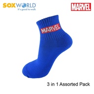 [SOXWORLD] Unisex Sox World Marvel Ankle Socks Men Socks Women Socks Superheros Comic Cartoon Socks 