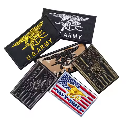 US Navy Seal Team IR Infrared Reflective Military Patches Hook & Loop Tactical Navy Seal Team Triden