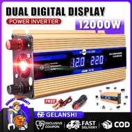 12000W Car Power Inverter 12V to 220V with LEDDisplay Solar Power inverter Converter Pure Sine Wave 
