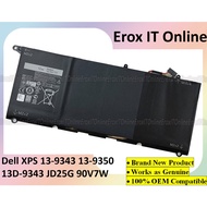 Dell XPS 13 9343 13 9350 13D 9343 Series P54G 5K9CP DIN02 90V7W JD25G Laptop Battery