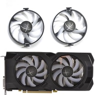 ✥New LED GPU Fan FDC10U12S9-C 0.45A for XFX AMD Radeon RX 470 480 RX570 580 4G 8G Black Wolf Gr7(F-