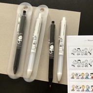 ** ready. stock-Snoopy Quick-Drying Pen ins Press Gel Pen 0.5mm Student Black Fountain Pen Office Si