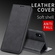 [Woo Fashion Case] แบบฝาพับฝาปิดหนังมีกระเป๋าเงินแม่เหล็กสำหรับ iPhone 6 6S 7 8 Plus X XR เคส11 Pro XS Max กระเป๋าเก็บบัตรขาตั้ง