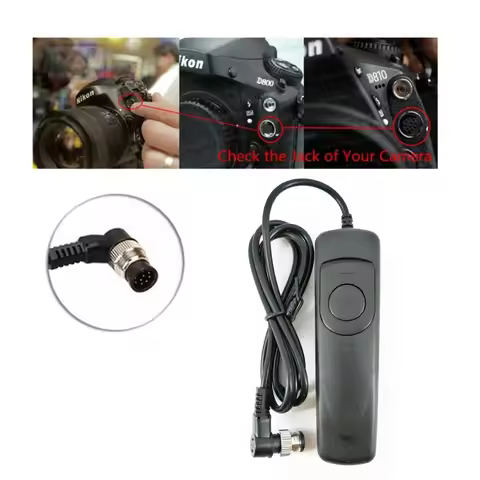 Shutter Release Cable Remote Control for Nikon MC-30 Z9 Z8 D850 D810 D800 D800E D810 D700 D300S D200