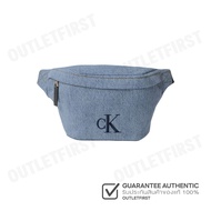 CALVIN KLEIN รุ่น DENIM WAISTPACK CODE: 4G3149G VGO กระเป๋าคาดเอว กระเป๋าคาดอก กระเป๋าสีฟ้า
