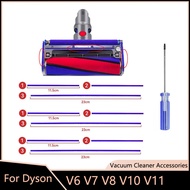 10ชิ้นแผ่นผ้ากำมะหยี่นุ่มสำหรับ Dyson V6 V8 V7 V10เครื่องดูดฝุ่น V11อะไหล่อุปกรณ์เสริมเปลี่ยนหัวลูกกลิ้งอ่อน