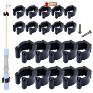 S.fields.inc Rod Holder Clip Wall Mounted Rod Rack Fishing Rod Stand 20pcs Small and Large Tension Rod Billiard Cue Stand