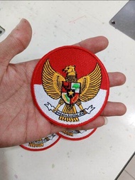 patch bordir/bordir emblem/emblem garuda ukuran 8cm