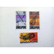 [ Singapore Stamp ] 1969 Musical Instruments Singapore Stamps State of Singapore Stamps Setem