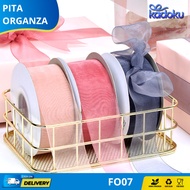 [1 ROLL 50 YARD] Organdi Ribbon 4 Cm Roll Ribbon 50 Yards Organza Fabric Ribbon Decorative Ribbon Ha