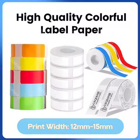 Thermal Label Paper Rolls Normal Labels for P15 D30 D35 B100 88X Label Maker Bluetooth Printer Adhes
