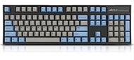 Leopold FC900R PD Mechanical Keyboard with Cherry MX Clear Switch (Black Case, Blue/Grey PBT Doub...
