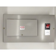 (8 MCB) EATON/MEM Single Phase DB Box 8DASS/F3 Complete Set With 32A DP Main Switch & 32A Vertex Fus