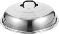 Cabilock Universal Lid for Pots and Pans Stainless Steel Frying Pan Cover Replacement for Cast Iron Skillets Cooking Pot 42cm