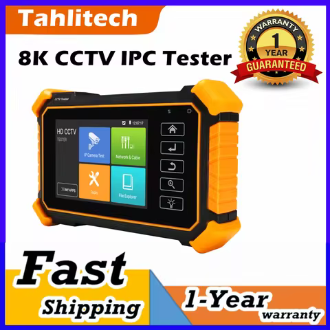 Tahlitech IPC1910C 4-INCH 8K CCTV IPC Tester Monitor 8MP AHD CVI TVI Analog H.265 IP Camera Test WIF