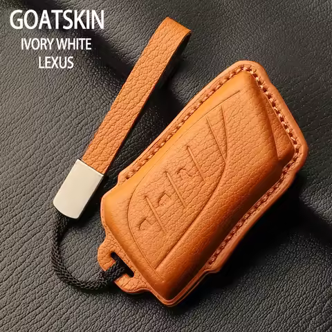 Goatskin Leather Car key case for lexus rx 300 330 350 400h is 250 200 lx 470 570 gx 460 470 ct 200h