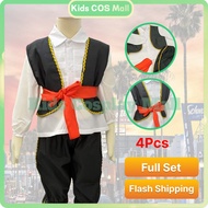 Full Set Mexican United Nation Costume for Boys Mexico Traditional Costume UN Costume Halloween
