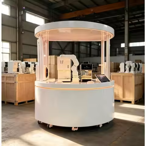 Customized 6‑Axis Robot Barista Coffee Vending Machine Automatic Espresso Coffee Machine Self‑Servic