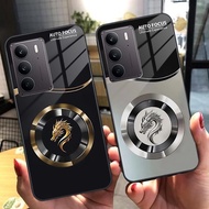 Realme C75 / Realme C75X Case Luxurious, elegant tempered glass,FOCUS DRAGON