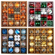 Christmas Tree Balls 42/44pcs 6cm Big Christmas Ball Multicolor Ball Decorations Christmas Tree Orna