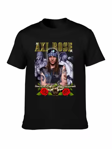 Axl Rose Guns N Roses T-Shirt 100% Cotton Tee Best Gift S-5XL