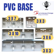 PVC Nut Box Surface Type/ Electrical Box/ Base Switch /Box Socket | PVC BASE  3x3 / 3X6 / 3x7 / 3x10