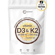 【马来现货】Direct sales of Vitamin d3+k2 300 Softgels Dietary Supplement Vitamin D3 K2 Supplement Softgel