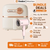 Combo Gaabor 2L oil-free fryer AF20M-YE01A multi-function electric cooker and N1000D hair dryer with