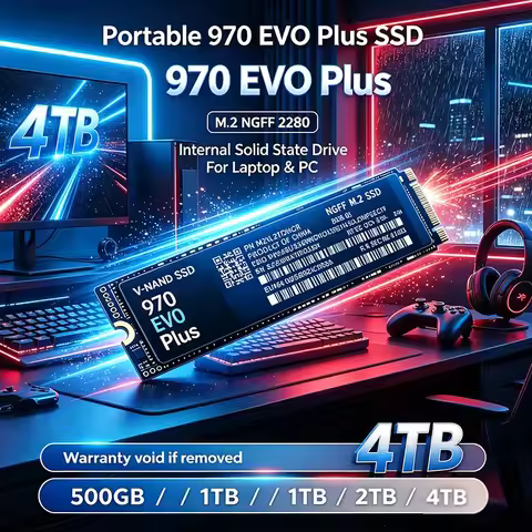 2026 New 970 EVO Plus NGFF M.2 SSD 500GB Hard Disk M2 2280 1TB 2TB 4TB PCie Gen3 Internal Solid Stat